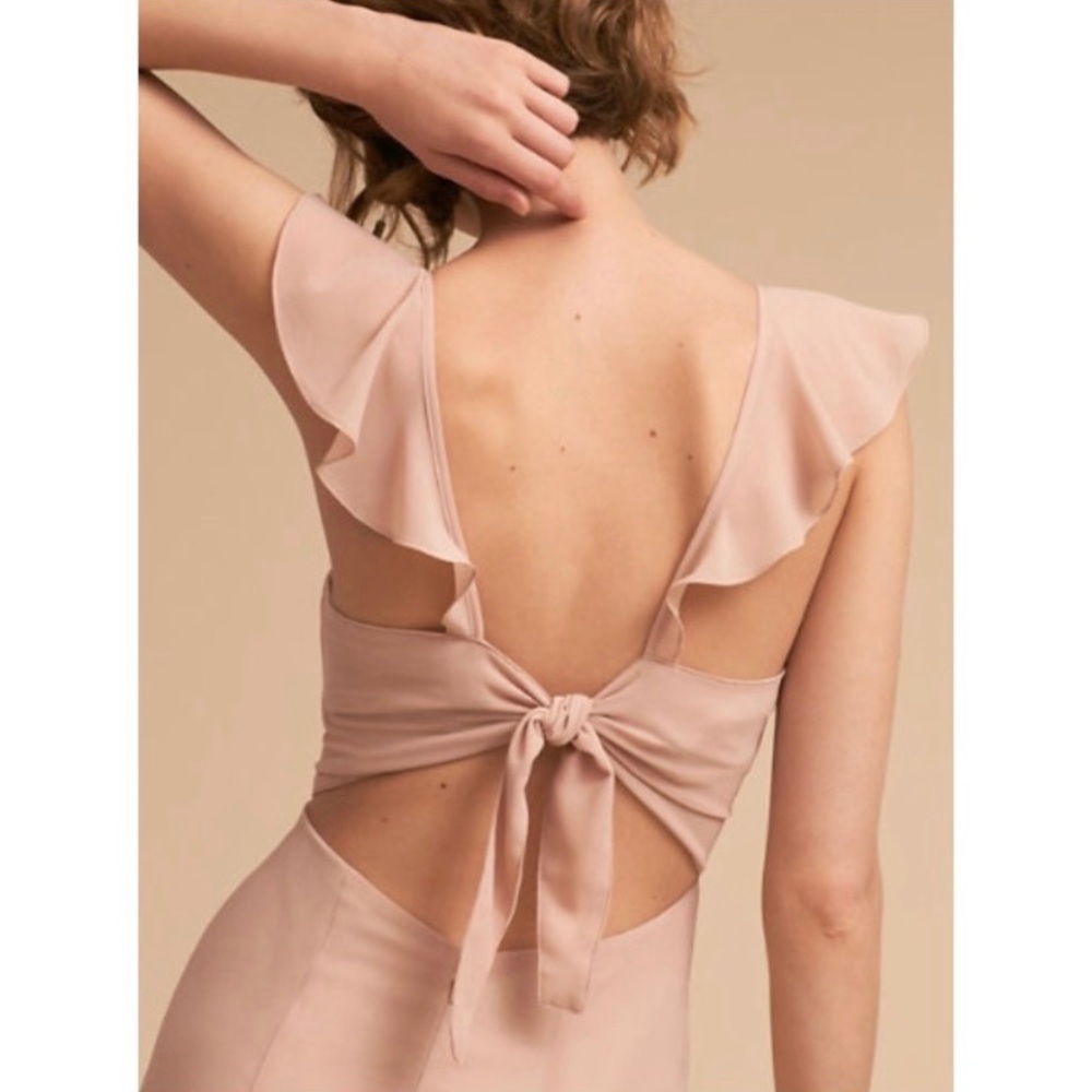 Blush bridesmaid dress